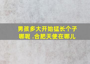 男孩多大开始猛长个子哪呢 .合肥天使在哪儿